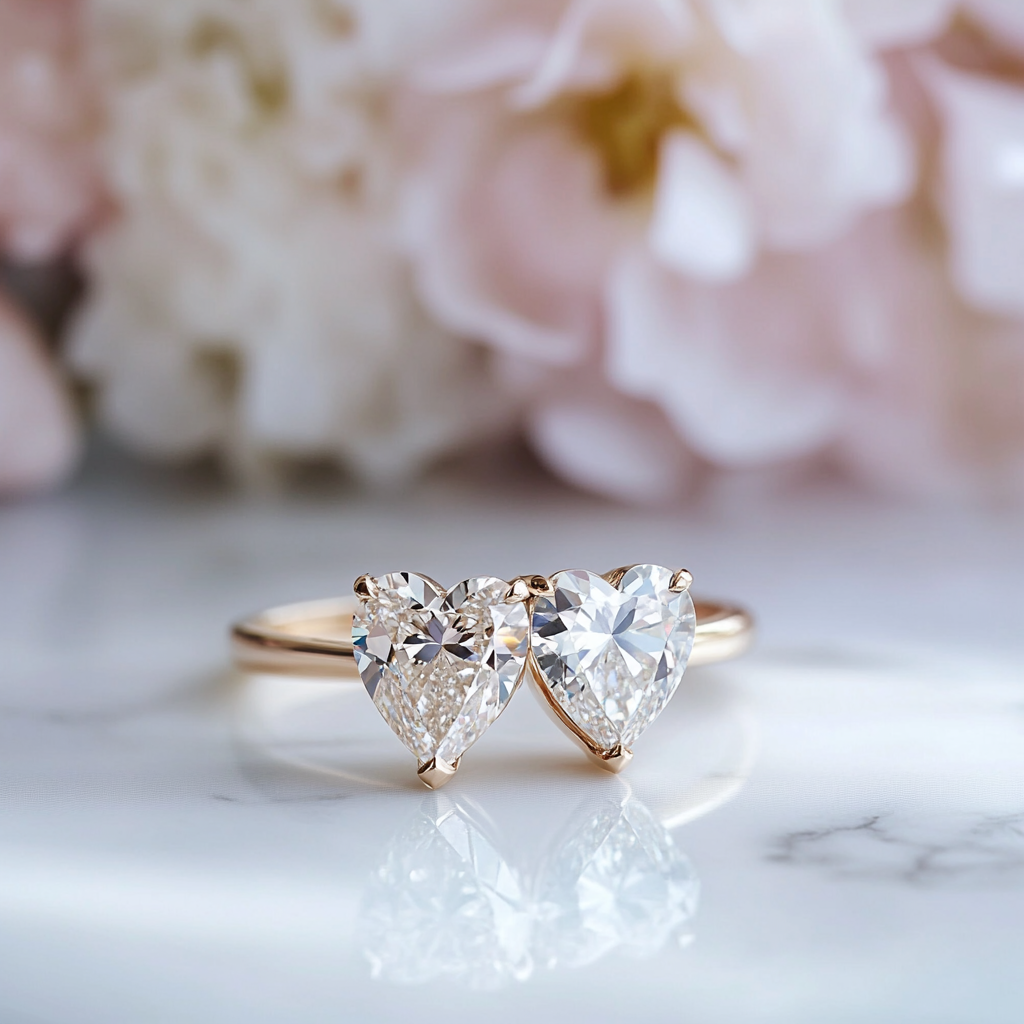 Kynessa Lab Diamond Toi et Moi Ring - Fiona Diamonds - Fiona Diamonds