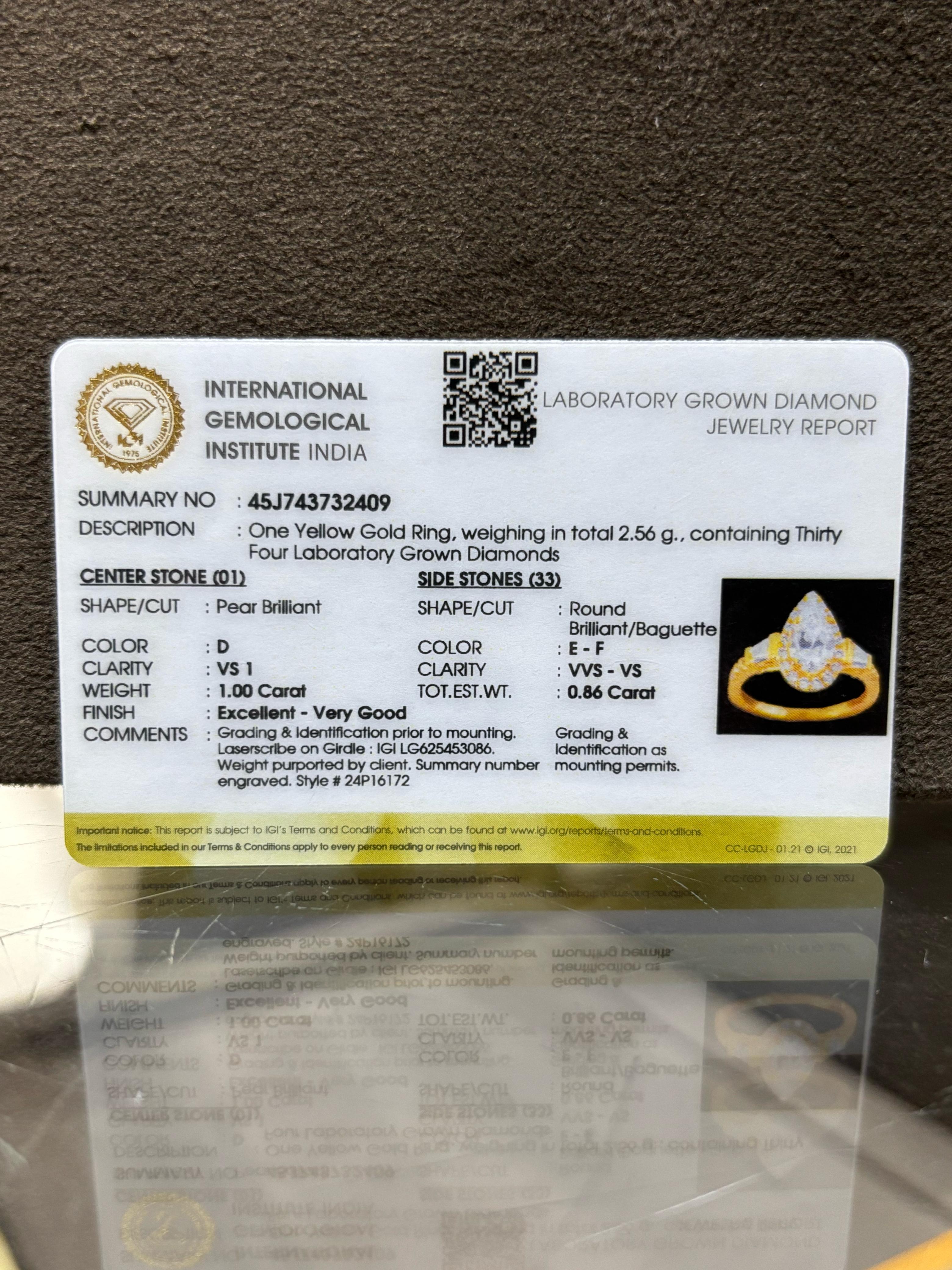 Linnea 1ct Lab Grown Diamond Rings – Chic & Eco-Conscious - Fiona Diamonds - Fiona Diamonds