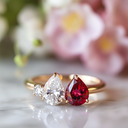 Helithra Lab Diamond Toi et Moi Ring - Fiona Diamonds - Fiona Diamonds