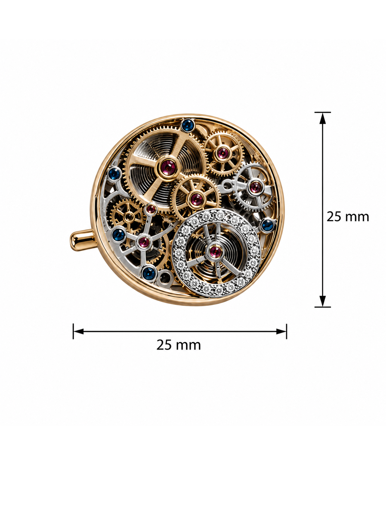 Rotor Lab Diamond Cufflink