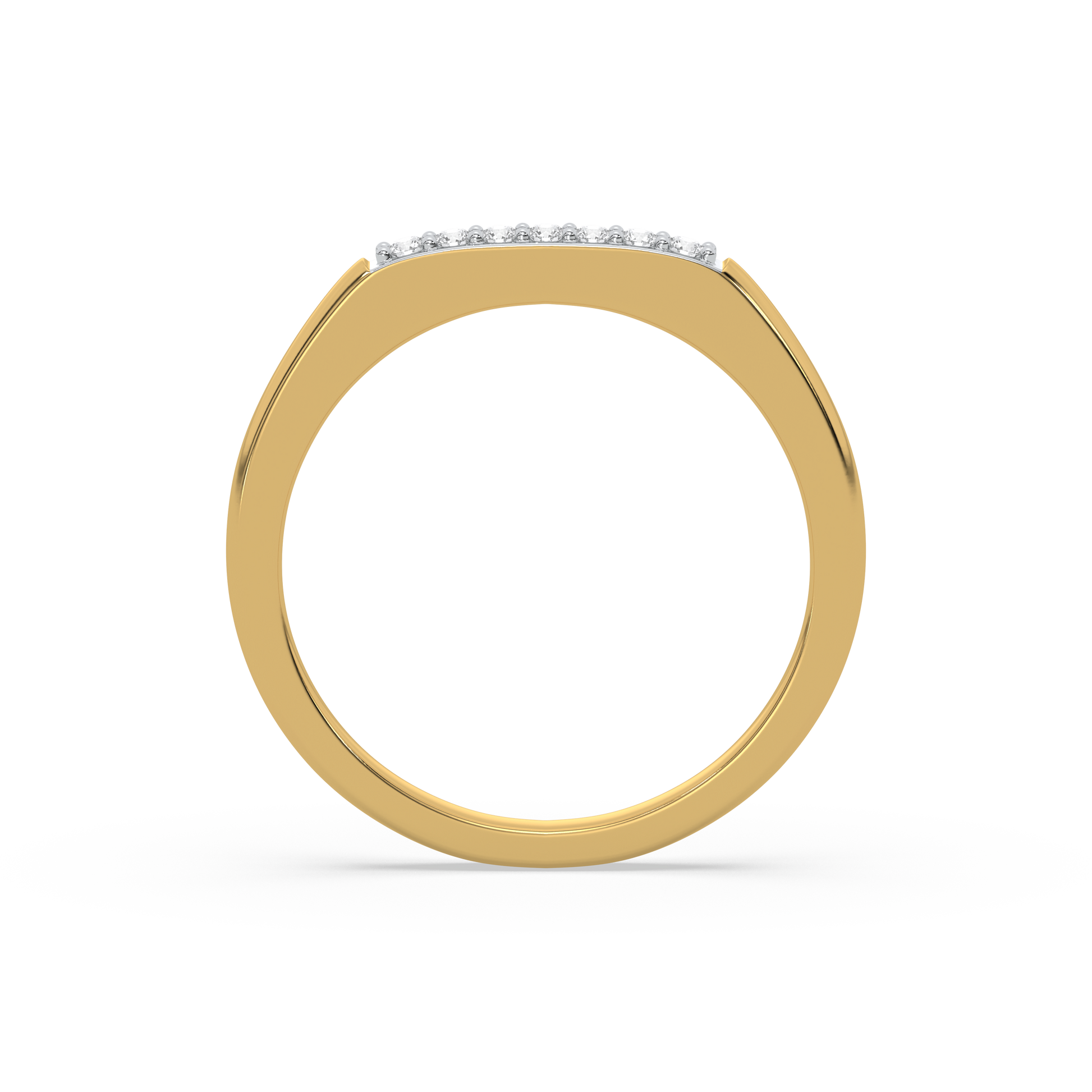 0.08ct Lab Grown Diamond Ring in 18kt Gold Vermeil - Fiona Diamonds - Fiona Diamonds