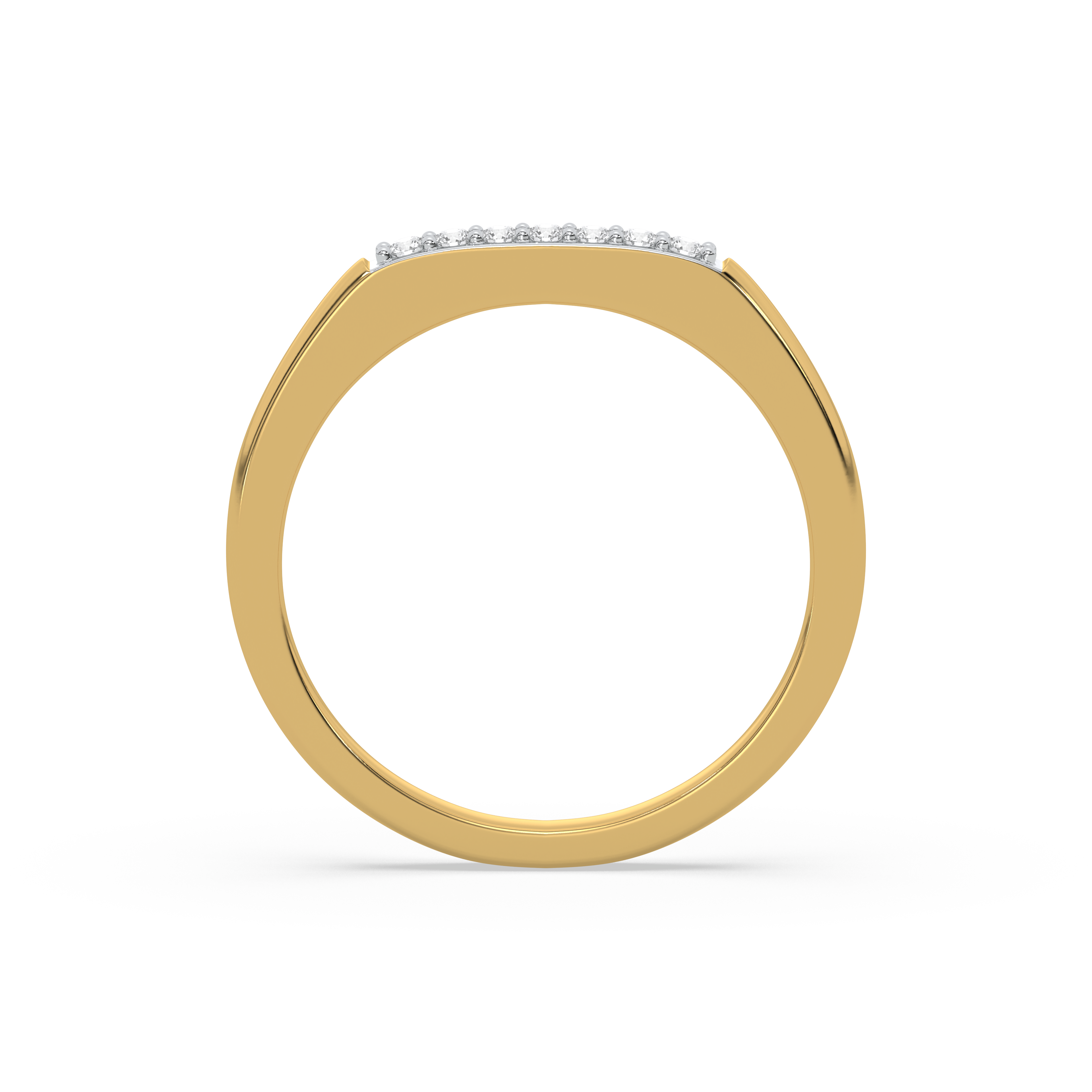 0.08ct Lab Grown Diamond Ring in 18kt Gold Vermeil - Fiona Diamonds - Fiona Diamonds