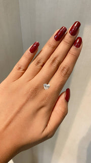 Heart 1ct F-VS1 Loose Lab Grown Diamond Solitaire - Fiona Diamonds - Fiona Diamonds