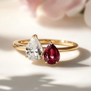 Elinys Lab Diamond Toi et Moi Ring - Fiona Diamonds - Fiona Diamonds