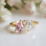 Ylivra Lab Diamond Toi et Moi Ring - Fiona Diamonds - Fiona Diamonds