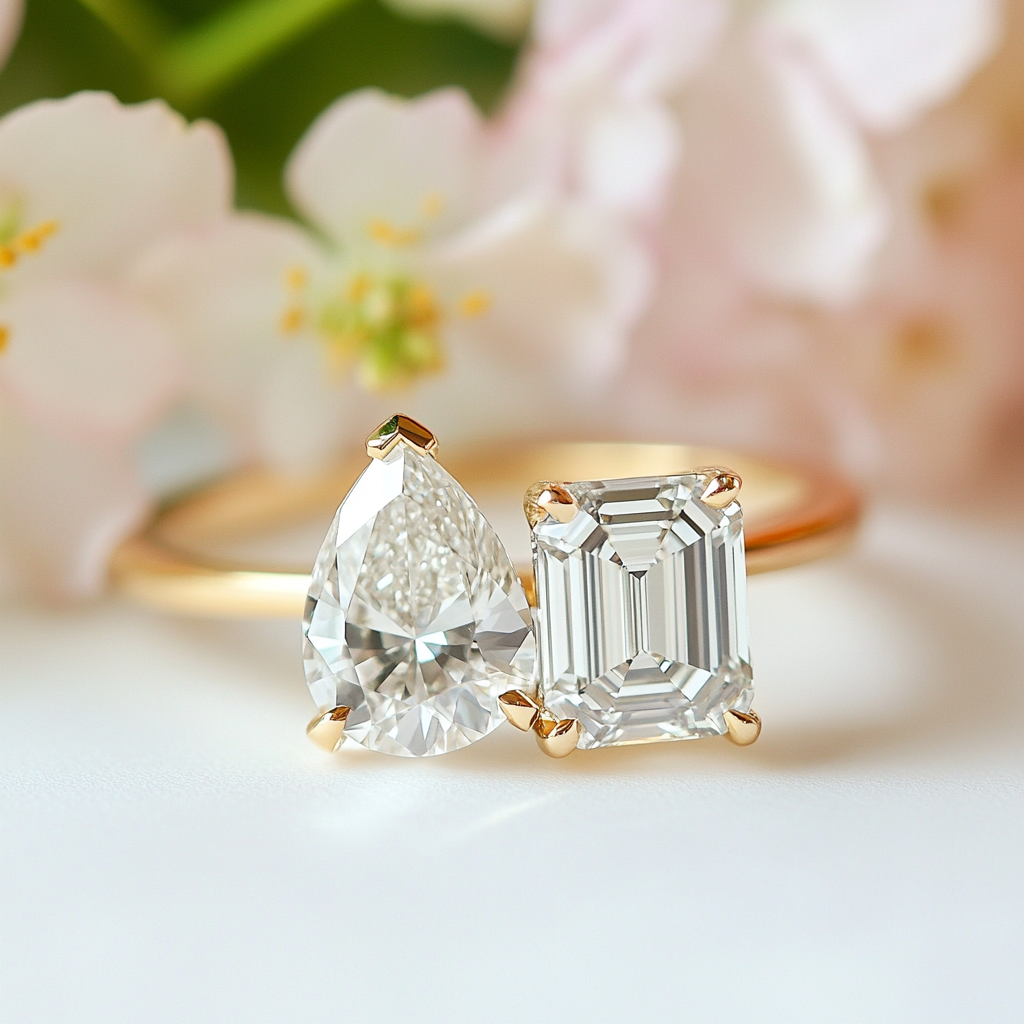 Wylaris Lab Diamond Toi et Moi Ring - Fiona Diamonds - Fiona Diamonds