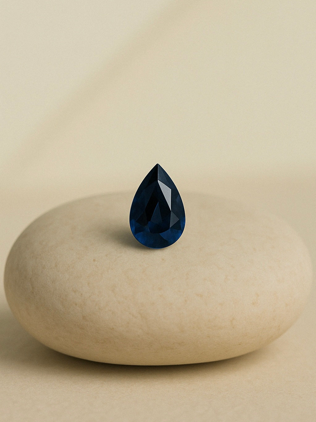 Lab Grown Deep blue sapphire Pear Shape 2.08ct | Exquisite Gemstones - Fiona Diamonds - Fiona Diamonds