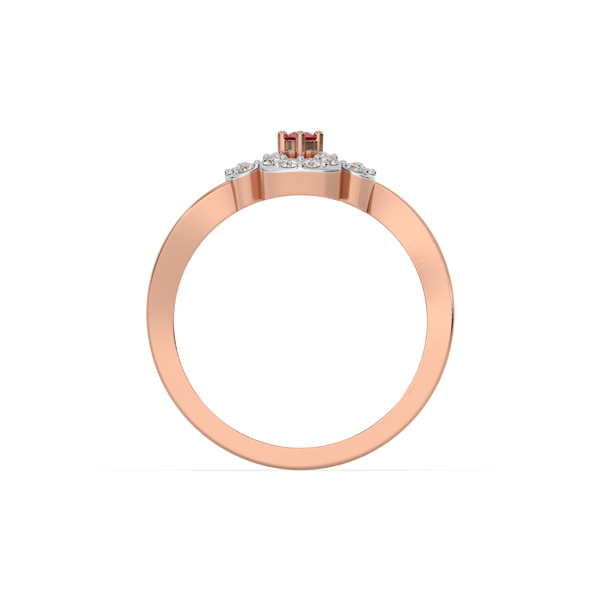 0.17ct Lab Grown Diamond Ring in 18kt Rose Gold Vermeil - Fiona Diamonds - Fiona Diamonds