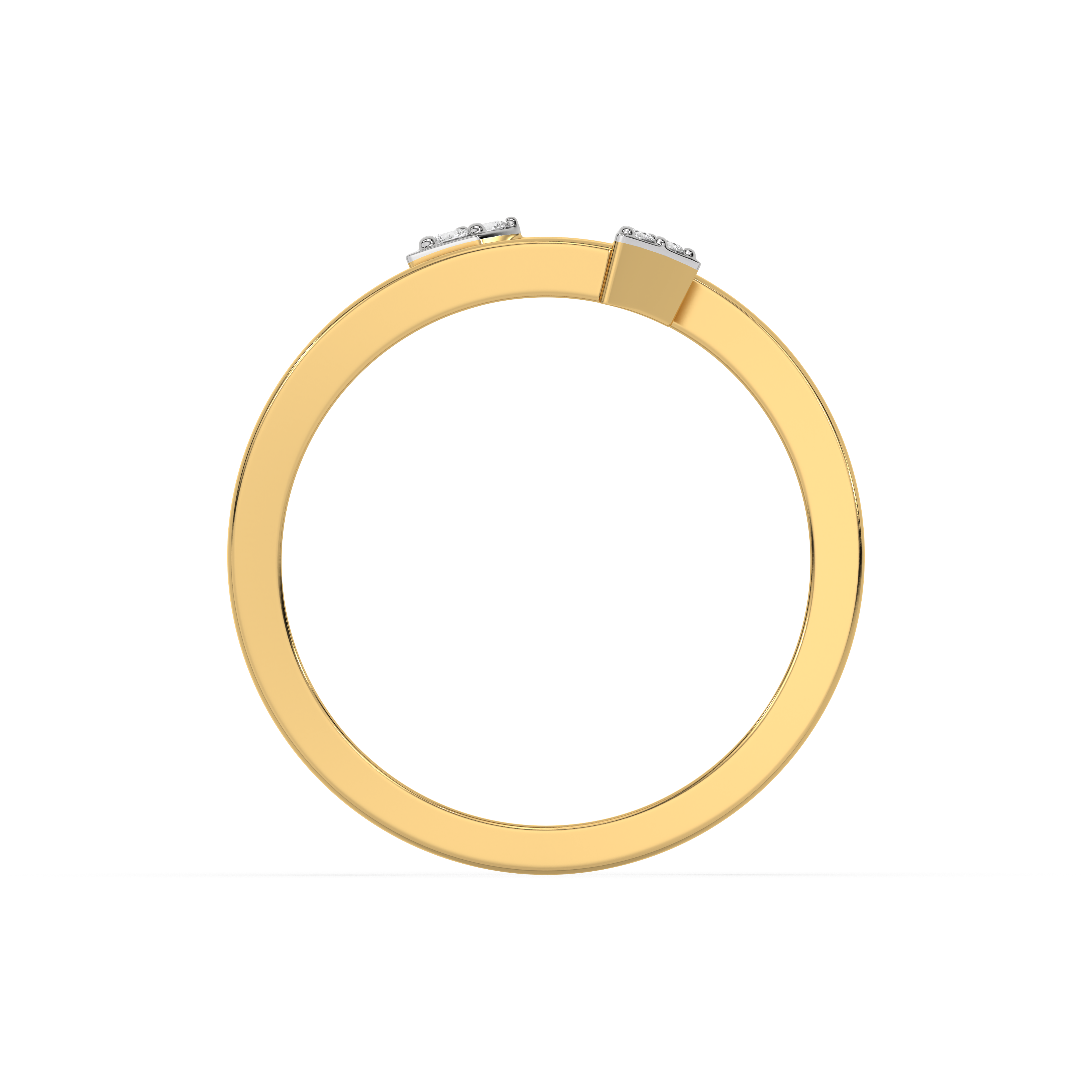 0.05ct Lab Grown Diamond Ring in 18kt Gold Vermeil - Fiona Diamonds - Fiona Diamonds