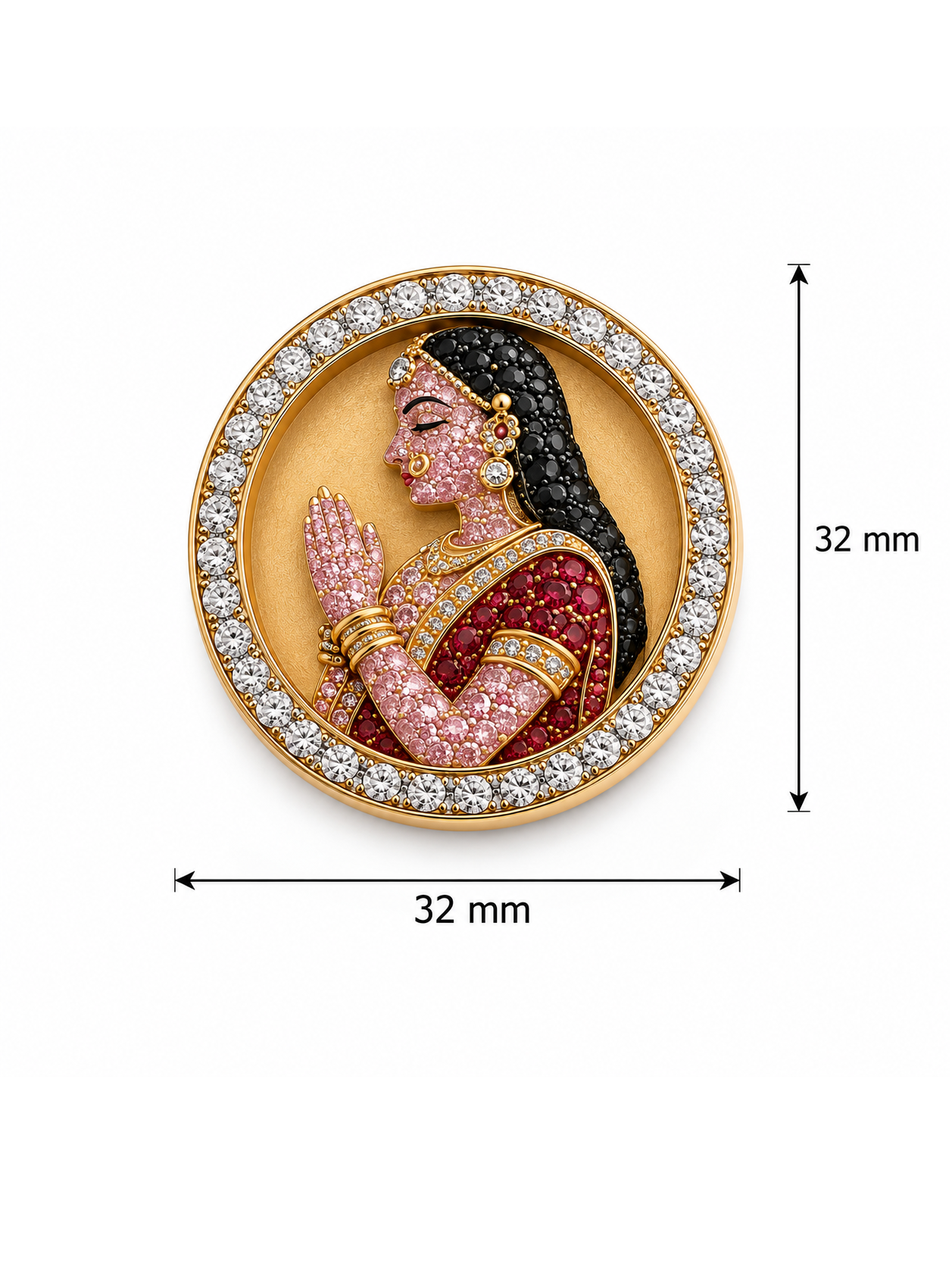 Radha Devotion Lab Diamond Cufflink