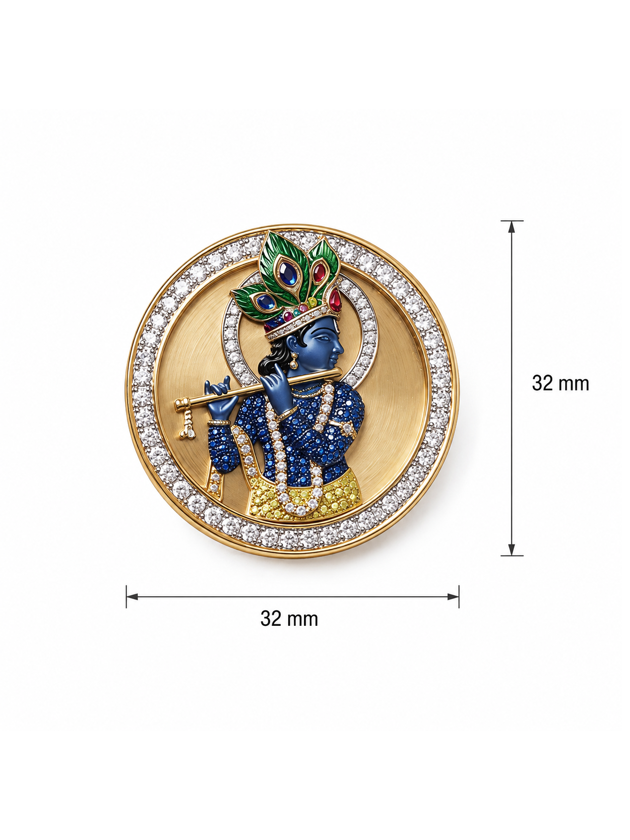 Bal Krishna Lab Diamond Cufflink