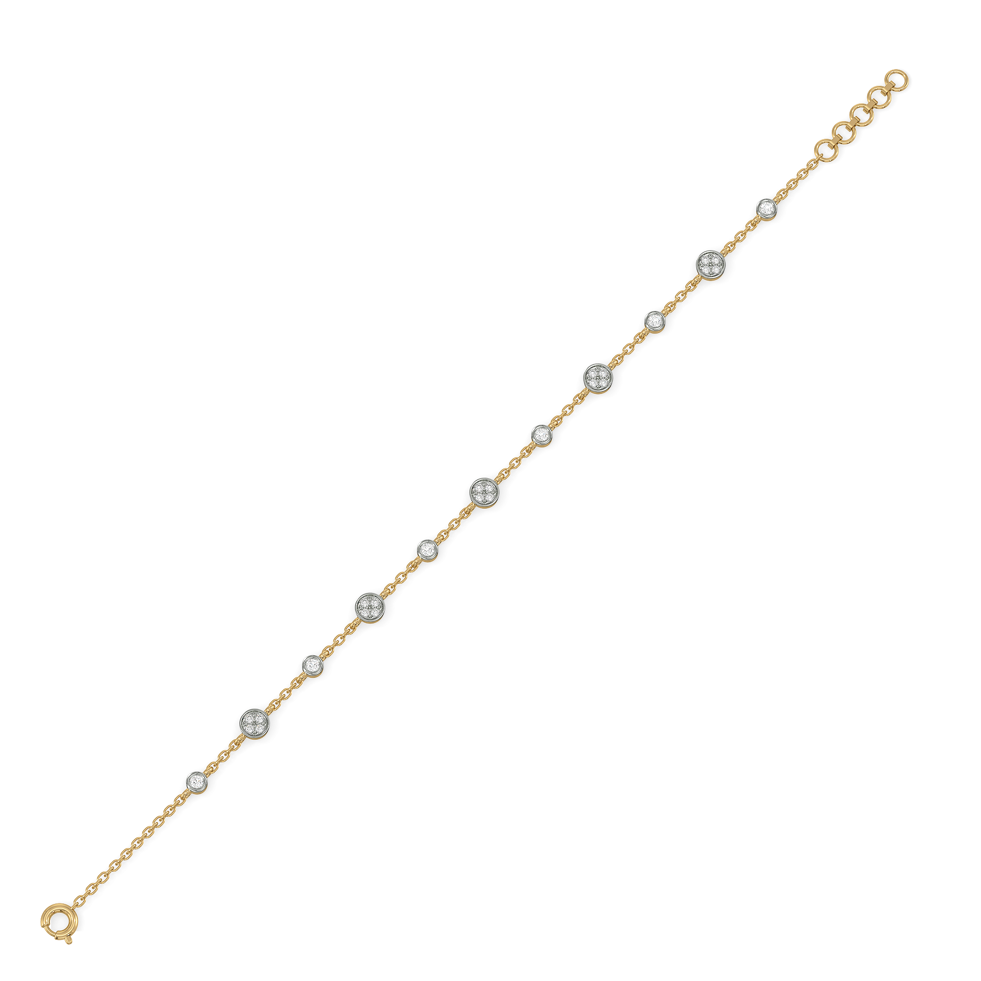0.44ct Lab Grown Diamond Bracelet in 18kt Gold Vermeil - Fiona Diamonds - Fiona Diamonds