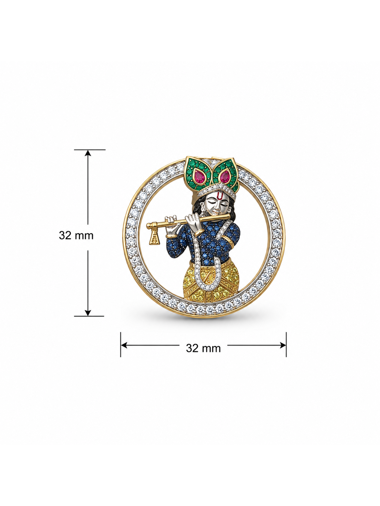 Murli Krishna Lab Diamond Cufflink