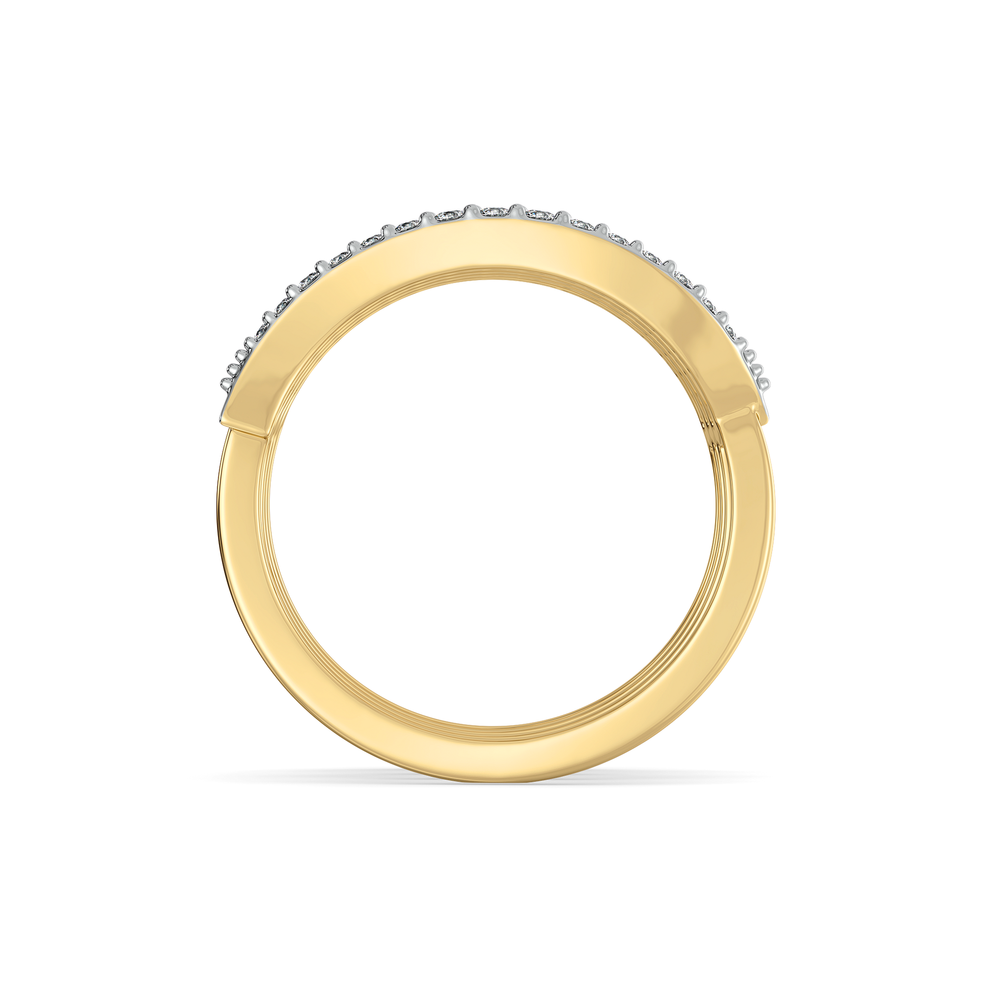 0.54ct Lab Grown Diamond Ring in 18kt Gold Vermeil - Fiona Diamonds - Fiona Diamonds