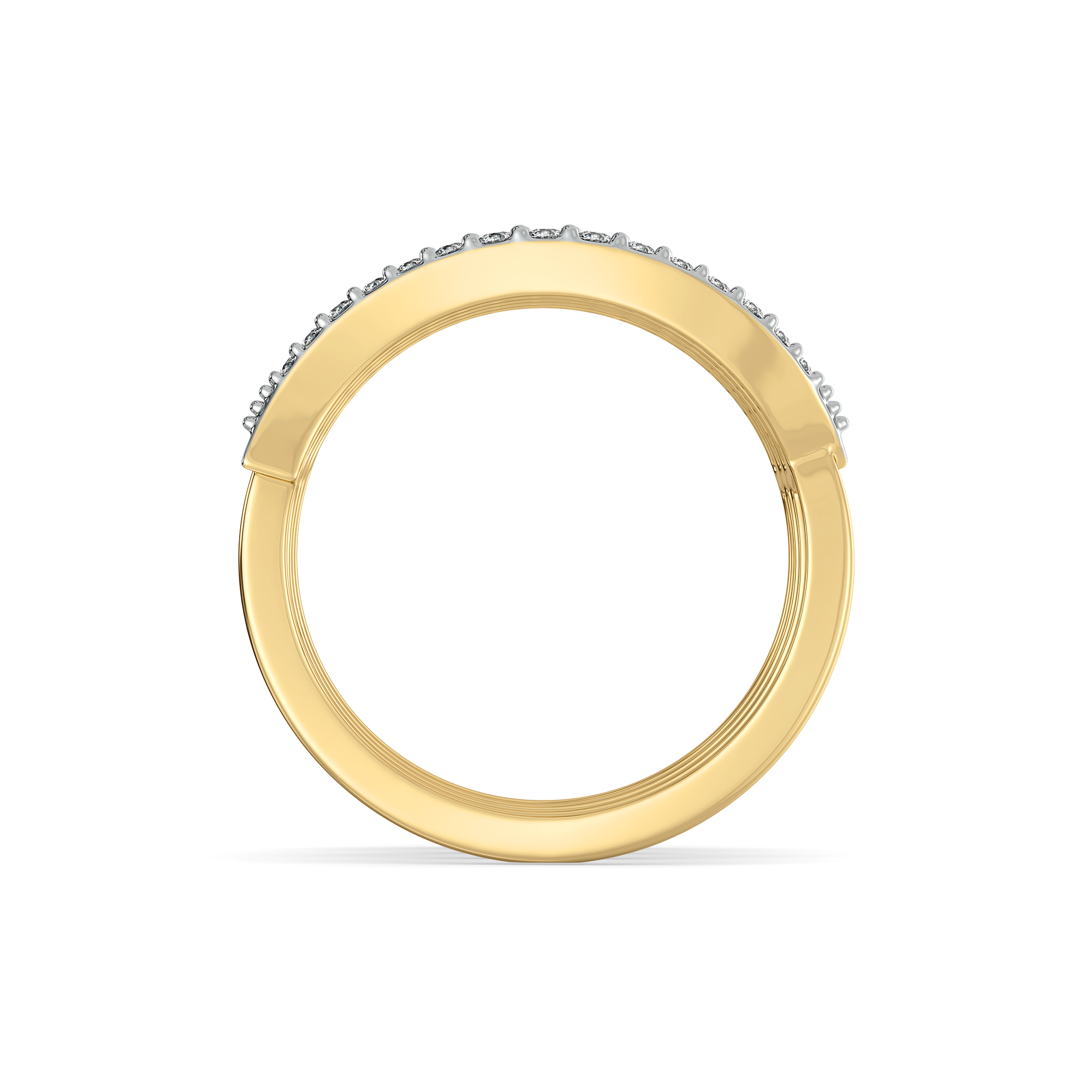 0.54ct Lab Grown Diamond Ring in 18kt Gold Vermeil - Fiona Diamonds - Fiona Diamonds