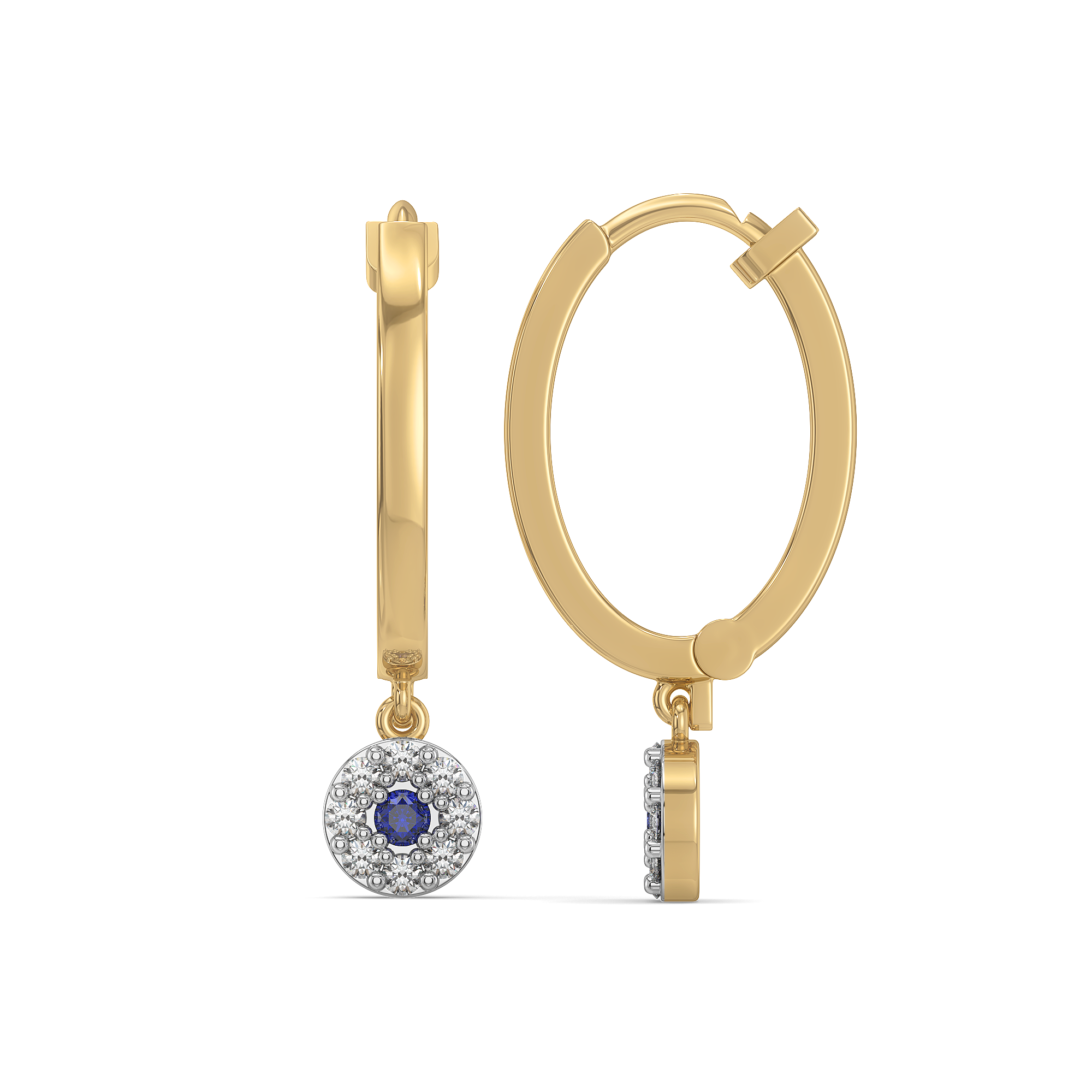 0.22ct Lab Grown Diamond Earring in 18kt Gold Vermeil - Fiona Diamonds - Fiona Diamonds