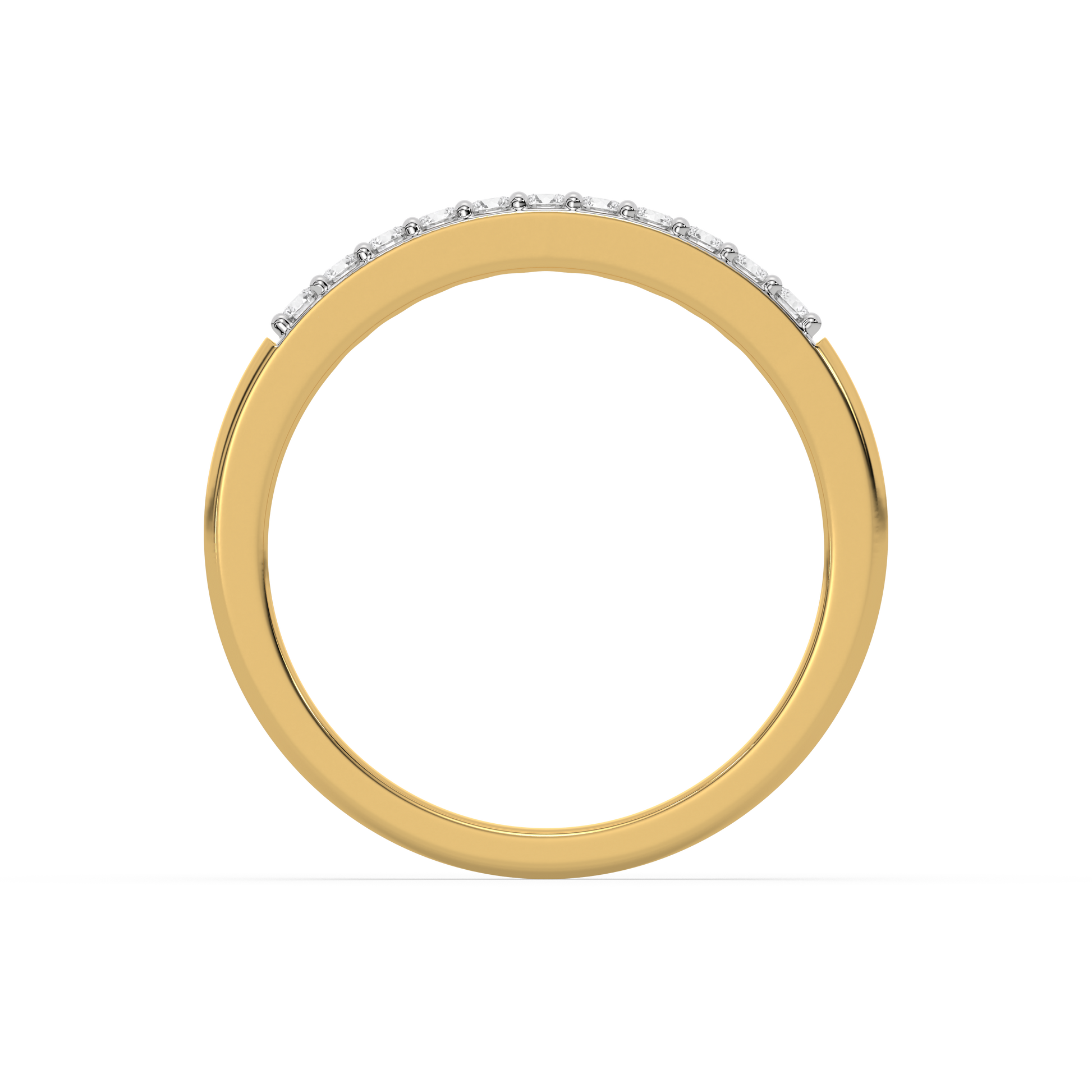 0.17ct Lab Grown Diamond Ring in 18kt Gold Vermeil - Fiona Diamonds - Fiona Diamonds