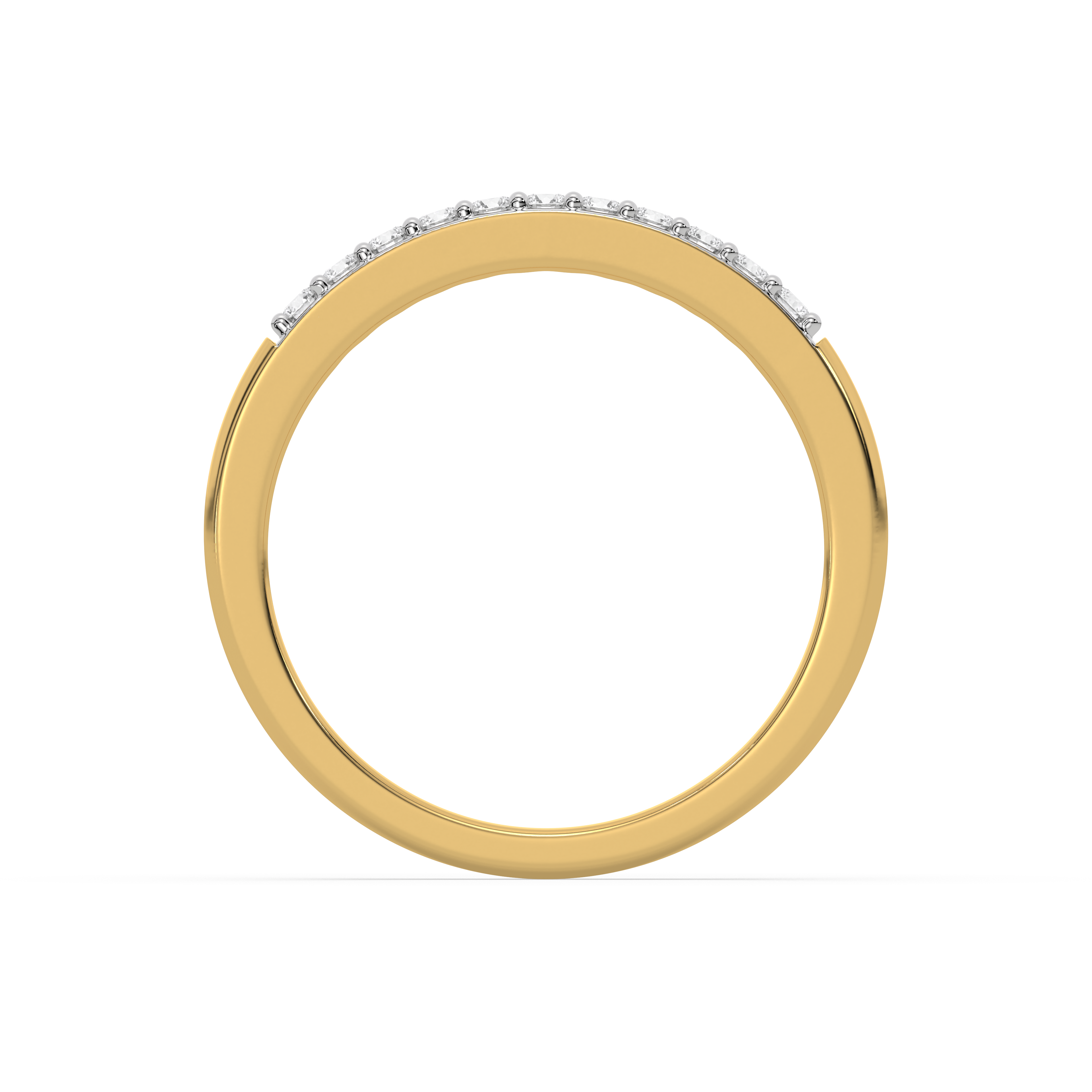 0.17ct Lab Grown Diamond Ring in 18kt Gold Vermeil - Fiona Diamonds - Fiona Diamonds