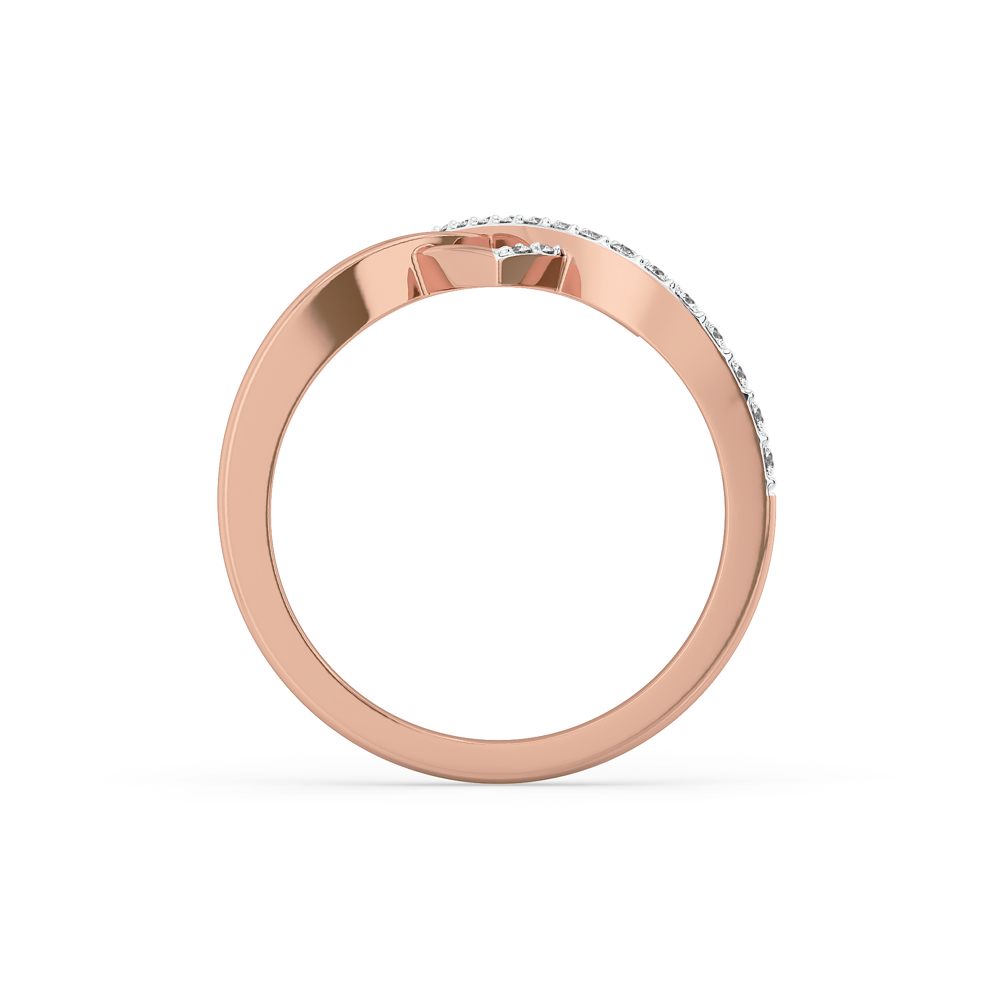 0.26ct Lab Grown Diamond Ring in 18kt Rose Gold Vermeil - Fiona Diamonds - Fiona Diamonds