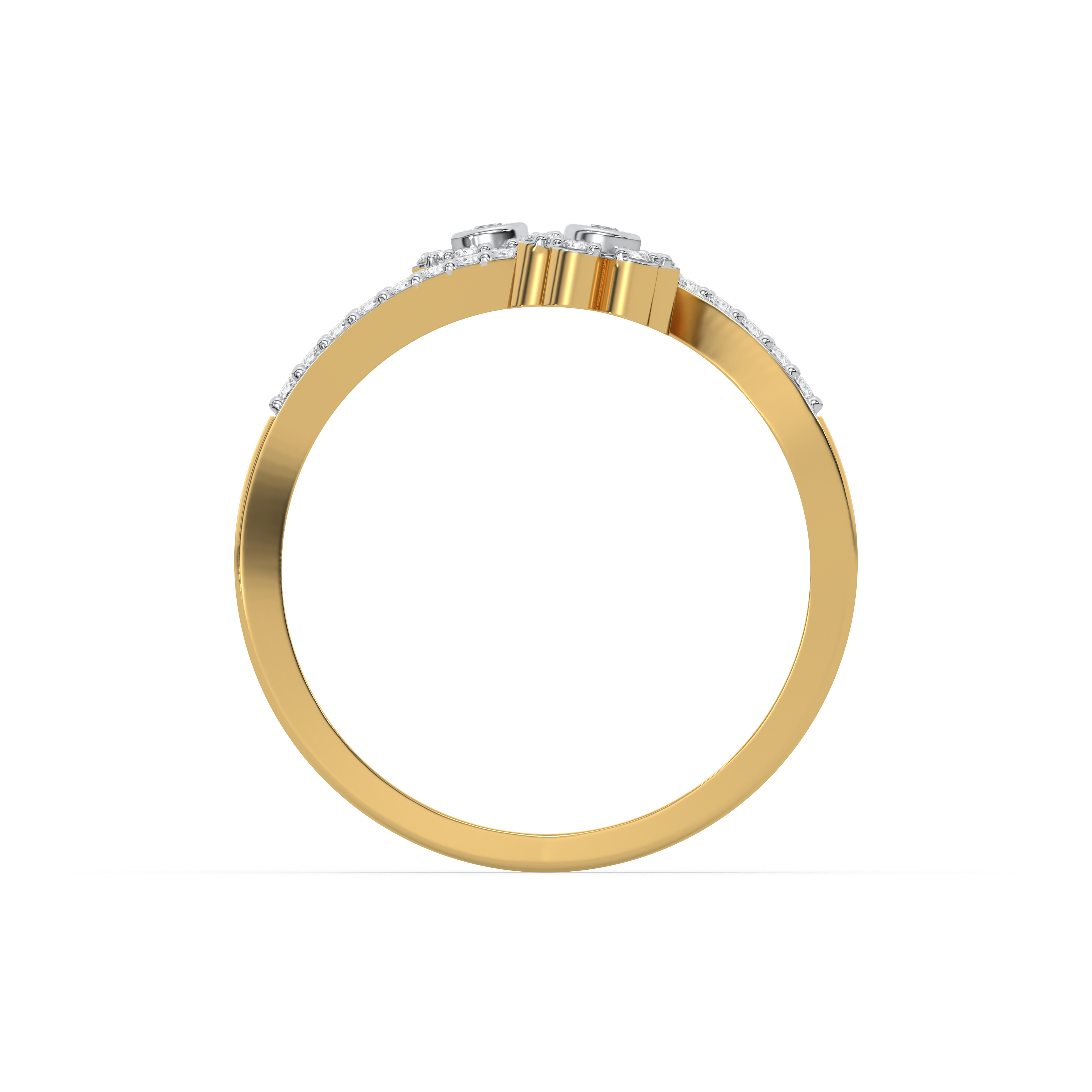 0.20ct Lab Grown Diamond Ring in 18kt Gold Vermeil - Fiona Diamonds - Fiona Diamonds