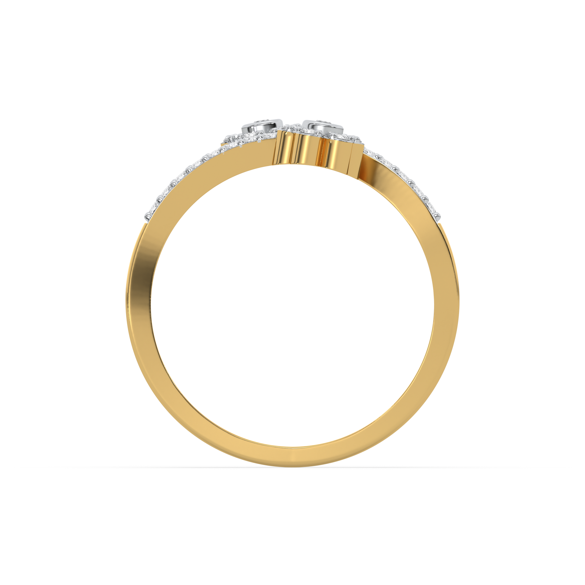 0.20ct Lab Grown Diamond Ring in 18kt Gold Vermeil - Fiona Diamonds - Fiona Diamonds