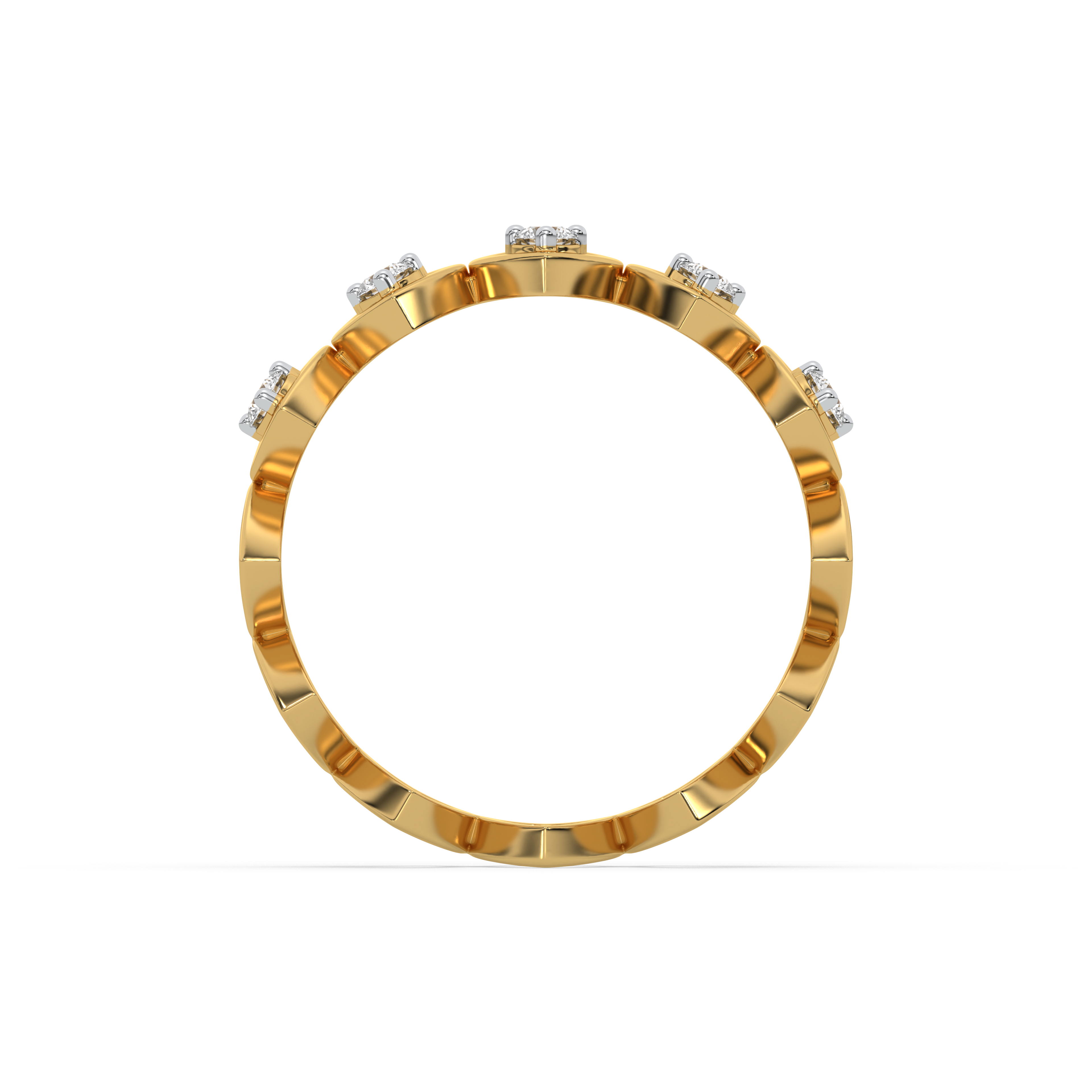 0.18ct Lab Grown Diamond Ring in 18kt Gold Vermeil - Fiona Diamonds - Fiona Diamonds