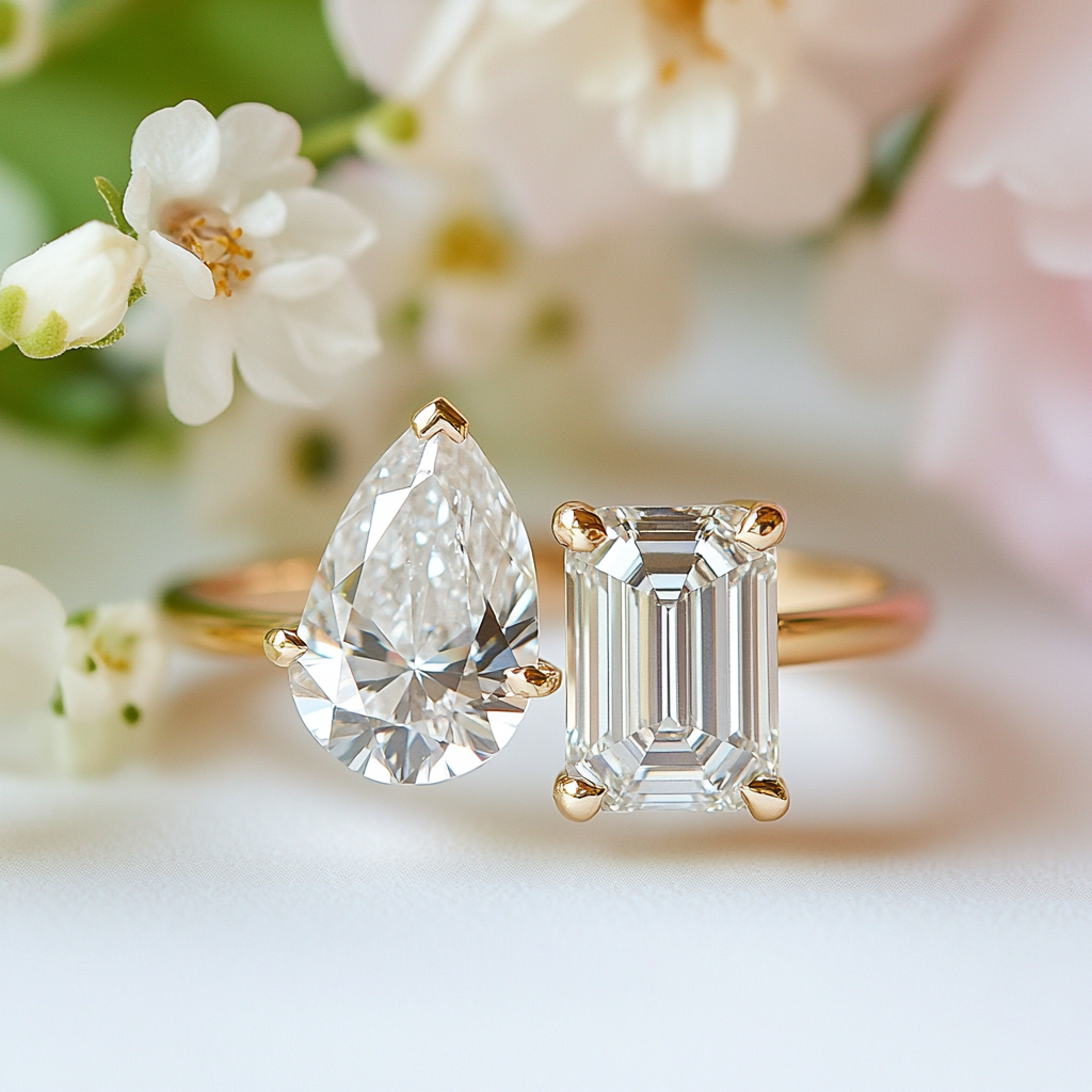 Vynira Lab Diamond Toi et Moi Ring - Fiona Diamonds - Fiona Diamonds