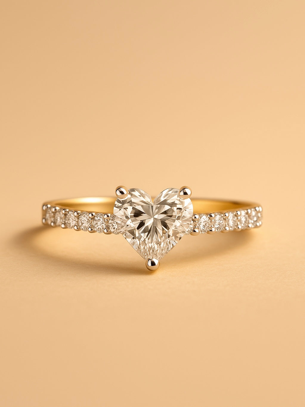 Talyra Heart 1.1ct Lab Diamond Ring – Refined Glamour - Fiona Diamonds - Fiona Diamonds
