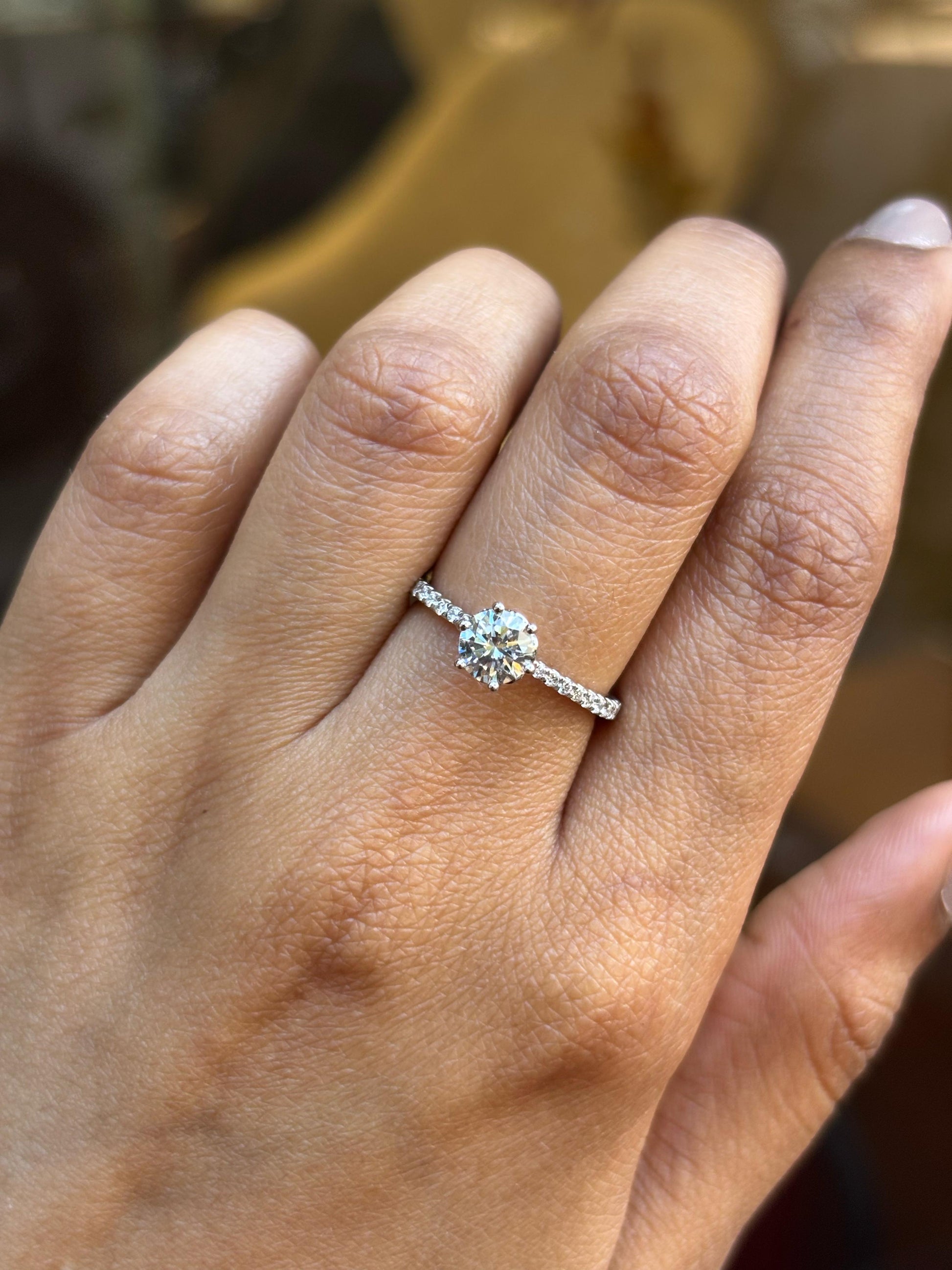 Voltaflare Lab Diamond Ring - Radiant & Classic - Fiona Diamonds - Fiona Diamonds