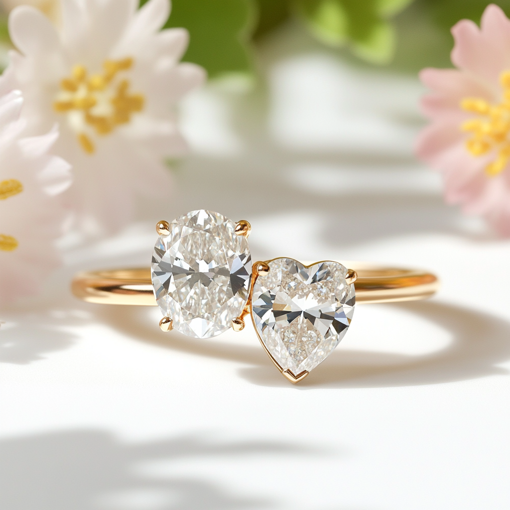 Prielyn Lab Diamond Toi et Moi Ring - Fiona Diamonds - Fiona Diamonds