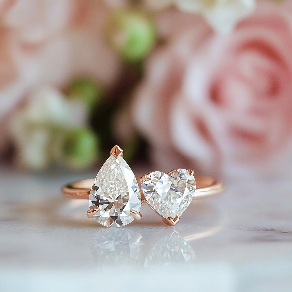 Oryselle Lab Diamond Toi et Moi Ring - Fiona Diamonds - Fiona Diamonds