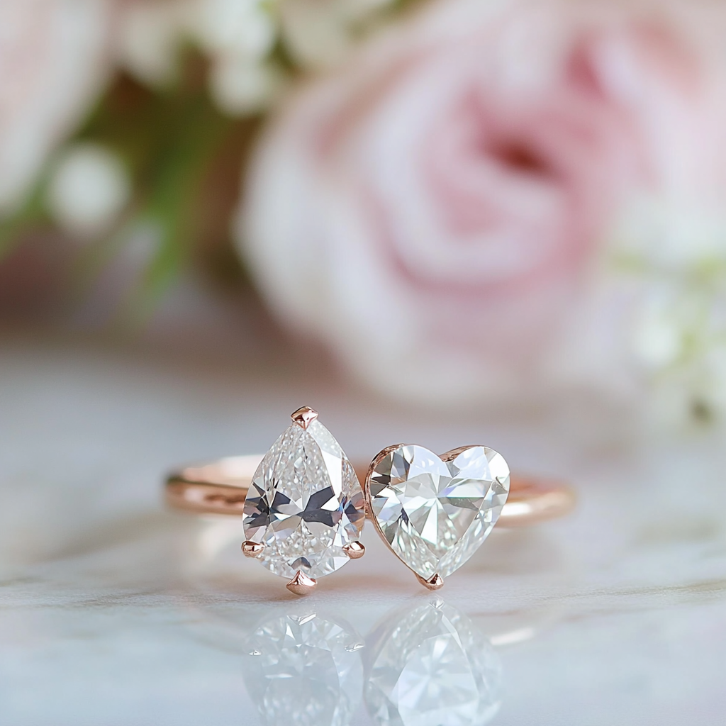 Noralys Lab Diamond Toi et Moi Ring - Fiona Diamonds - Fiona Diamonds