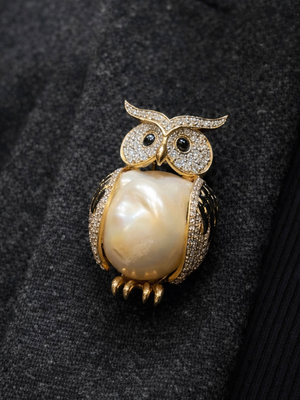 Noctis Owl Lab Diamond Brooch - Fiona Diamonds - Fiona Diamonds