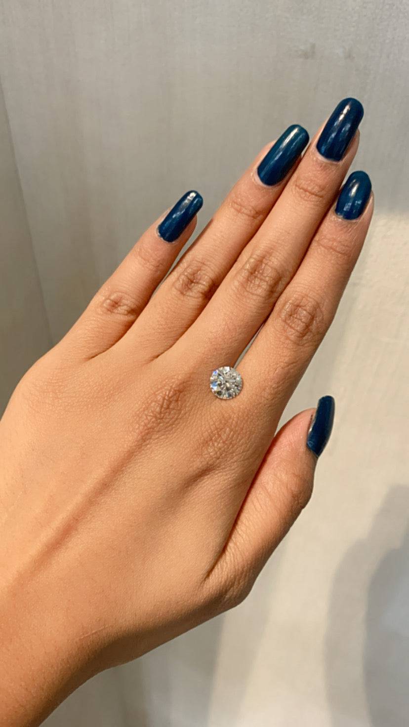 Round D-VVS2 Loose Lab Grown Diamond Solitaire