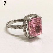 Pink Stone Lab Diamond Ring - Fiona Diamonds - Fiona Diamonds