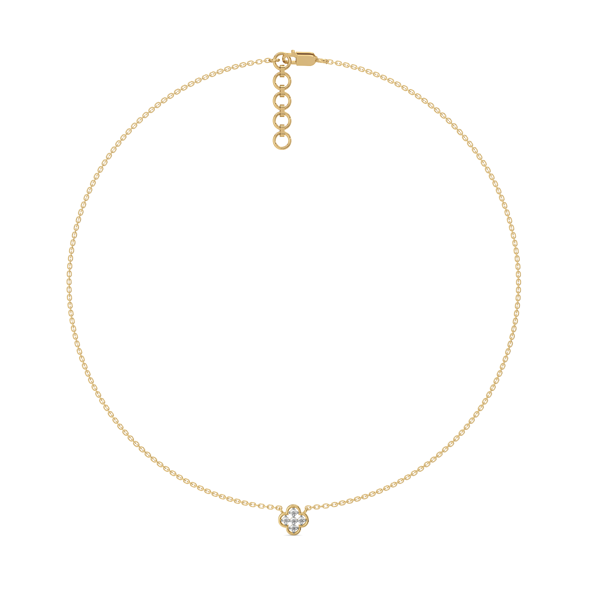 0.2ct Lab Grown Diamond Necklace in 18kt Gold Vermeil - Fiona Diamonds - Fiona Diamonds