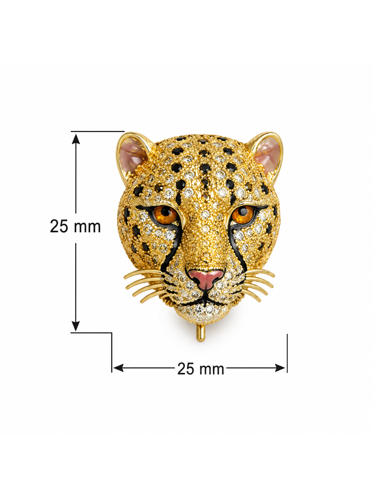 Imperial Leopard Lab Diamond Buttons
