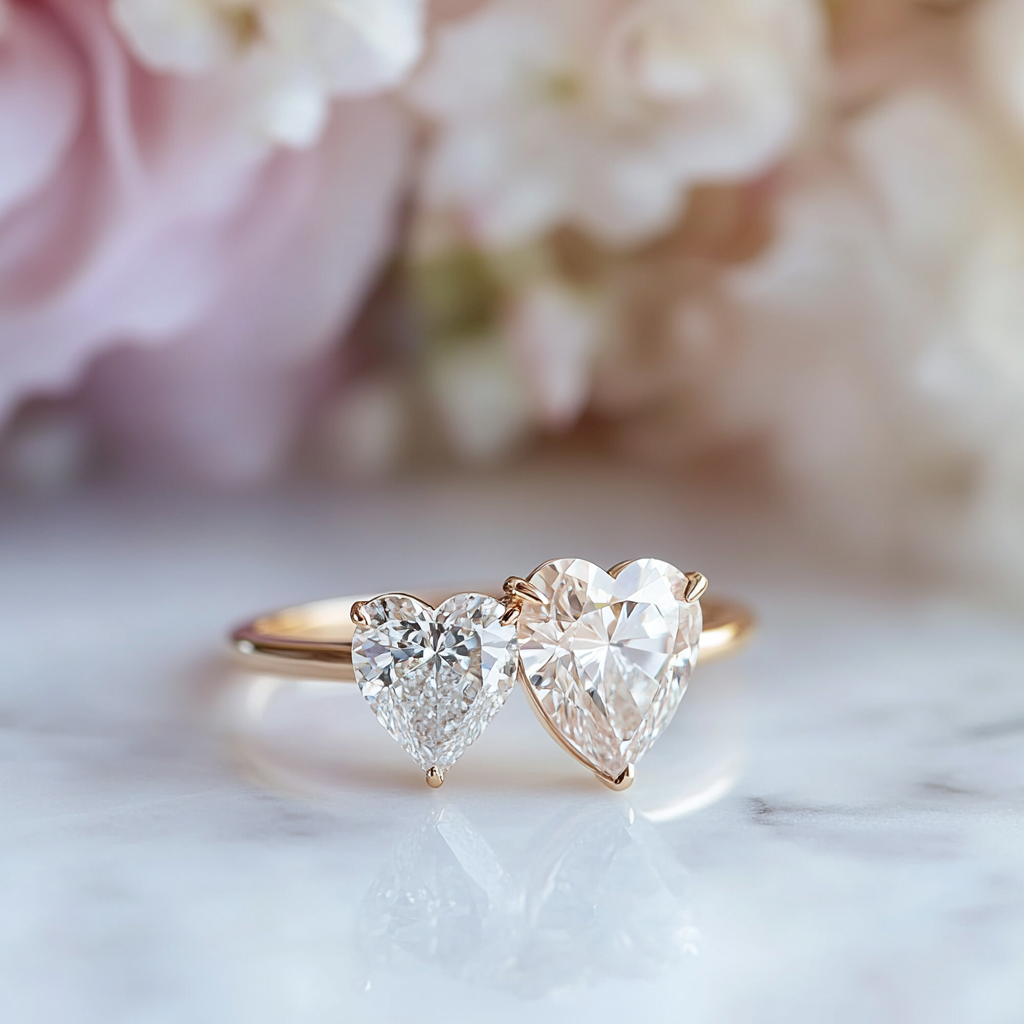 Lyritha Lab Diamond Toi et Moi Ring - Fiona Diamonds - Fiona Diamonds