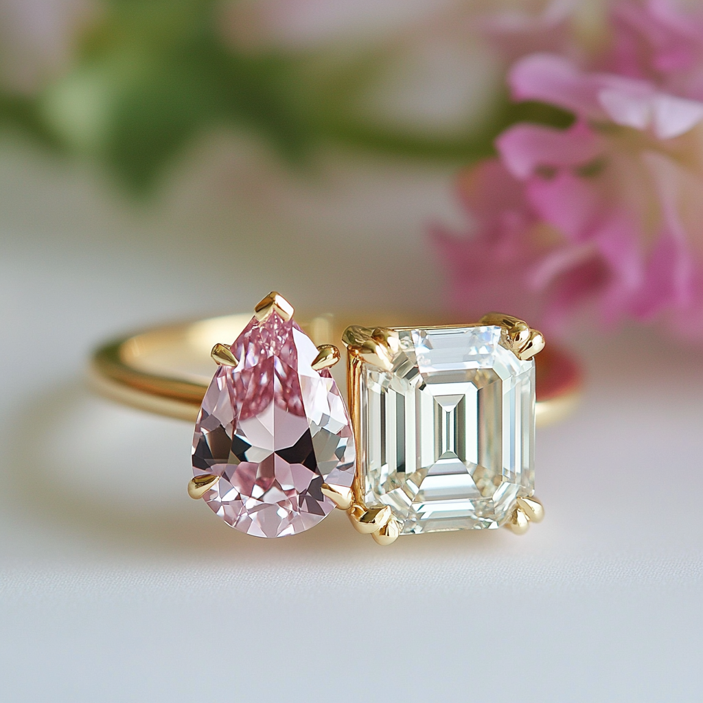 Kynalyn Lab Diamond Toi et Moi Ring - Fiona Diamonds - Fiona Diamonds