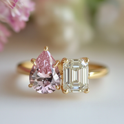 Jorielyn Lab Diamond Toi et Moi Ring - Fiona Diamonds - Fiona Diamonds
