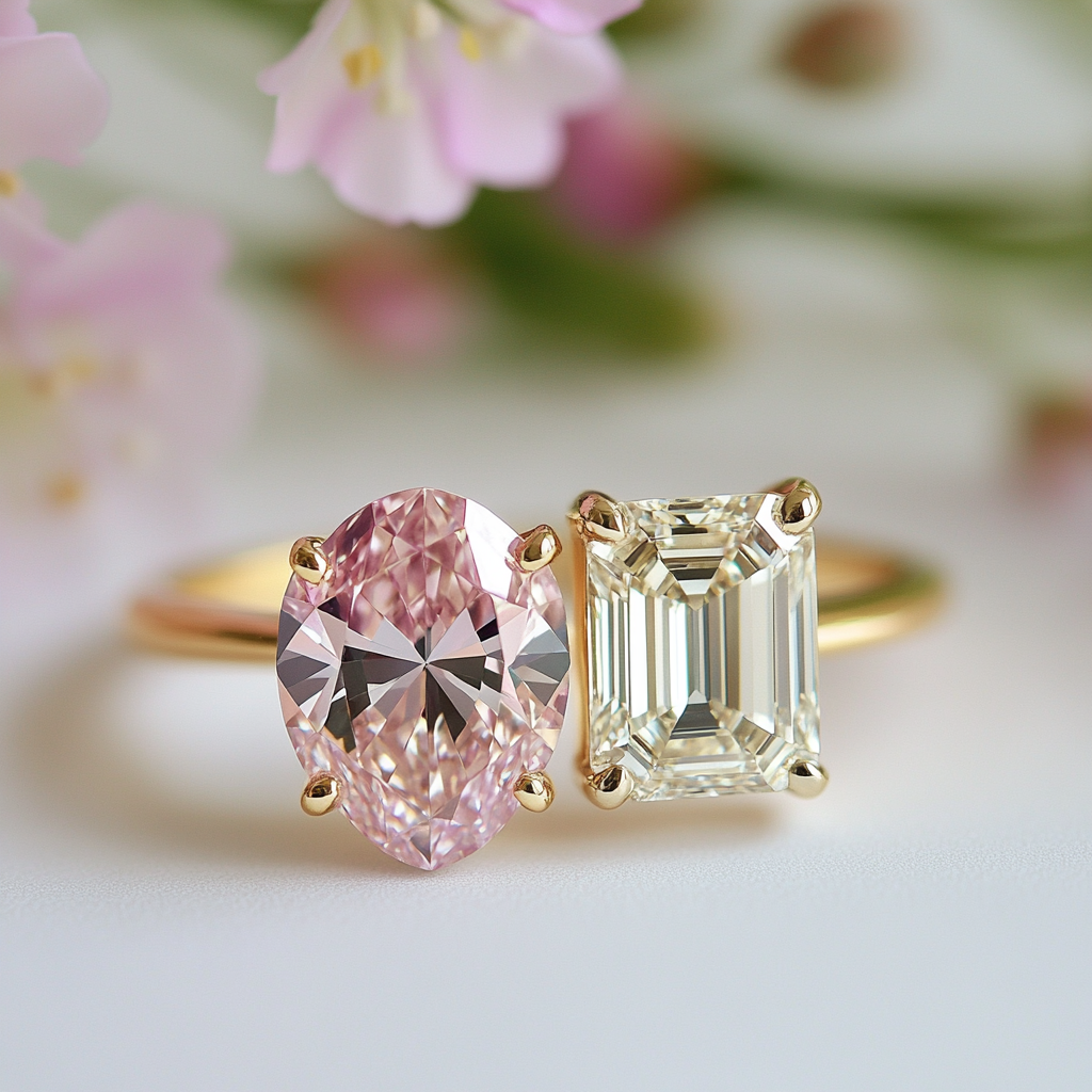 Ivanyra Lab Diamond Toi et Moi Ring - Fiona Diamonds - Fiona Diamonds