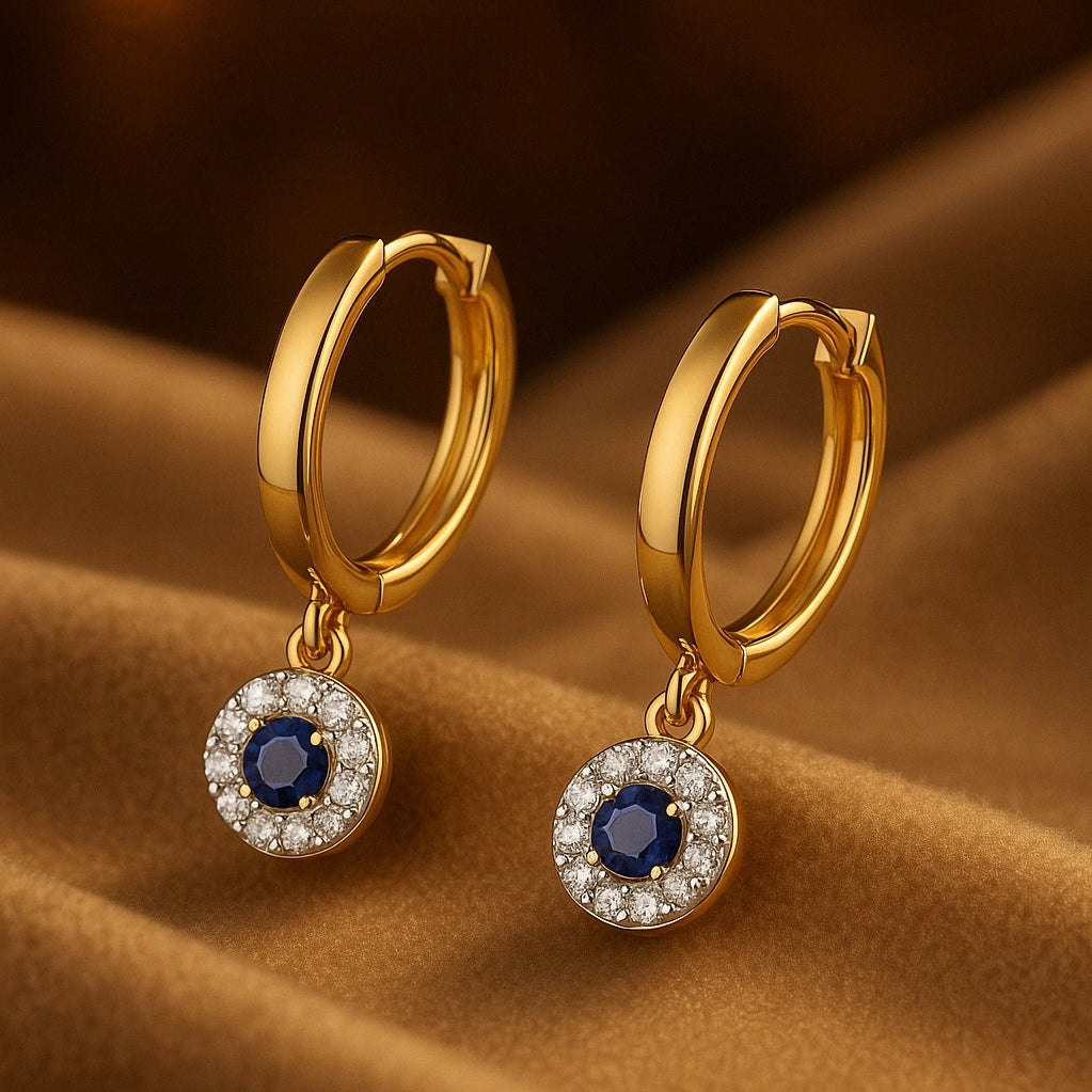 0.22ct Lab Grown Diamond Earring in 18kt Gold Vermeil - Fiona Diamonds - Fiona Diamonds