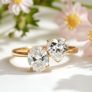 Eryntha Lab Diamond Toi et Moi Ring - Fiona Diamonds - Fiona Diamonds