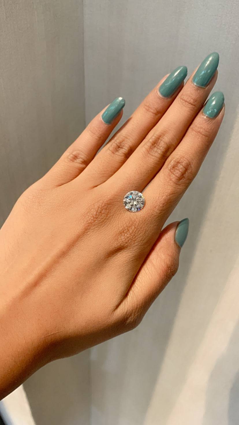 Round 3ct H-VS2 Loose Lab Grown Diamond Solitaire - Fiona Diamonds - Fiona Diamonds