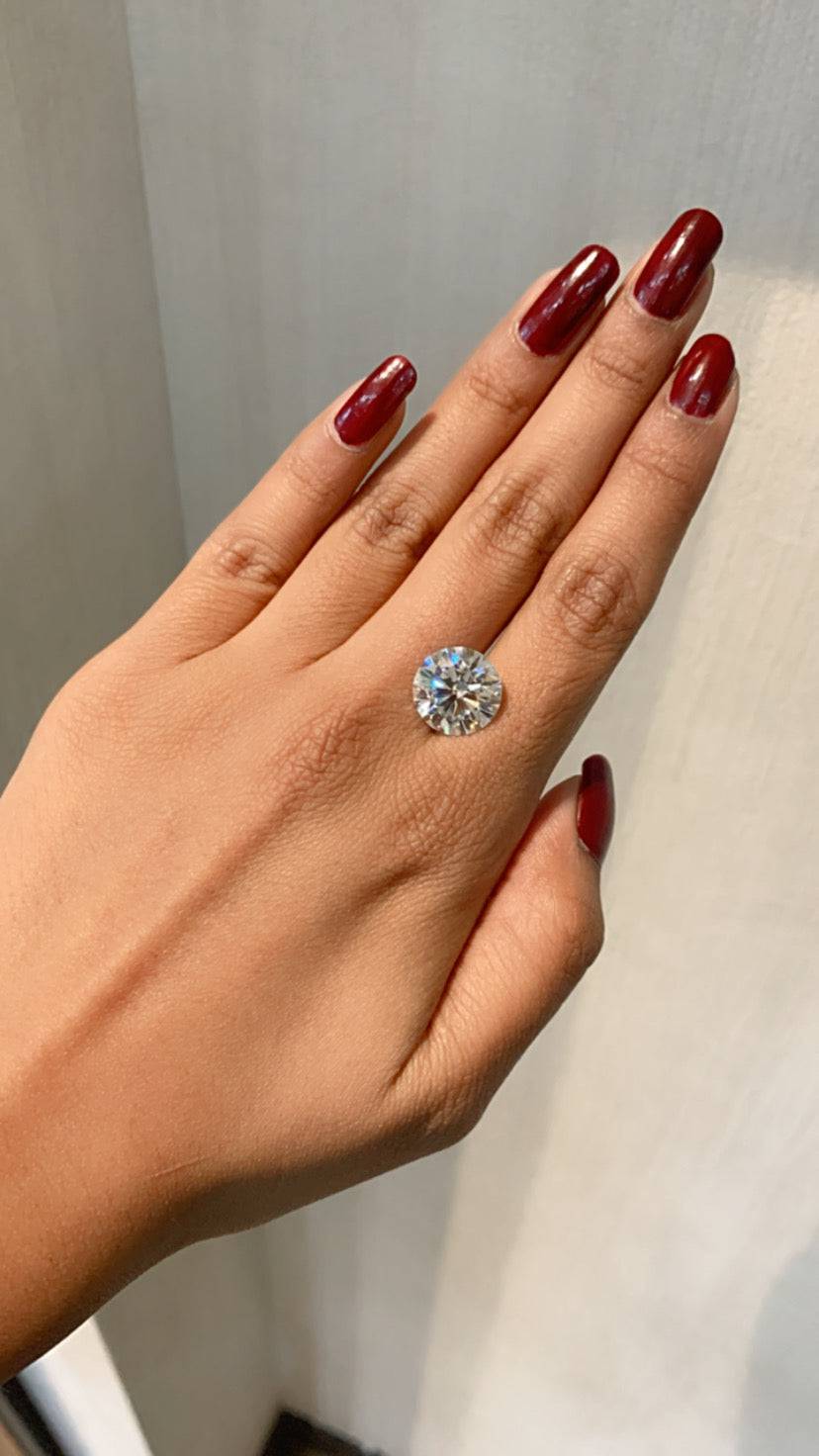 Round 6ct F-VS1 Loose Lab Grown Diamond Solitaire Fiona Diamonds