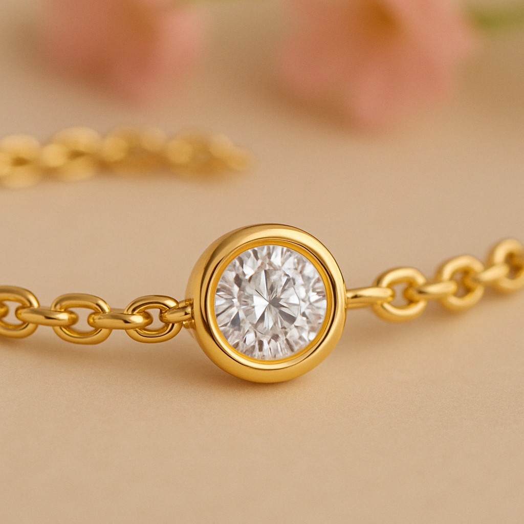 0.5ct Lab Grown Diamond Bracelet in 18kt Gold Vermeil - Fiona Diamonds - Fiona Diamonds