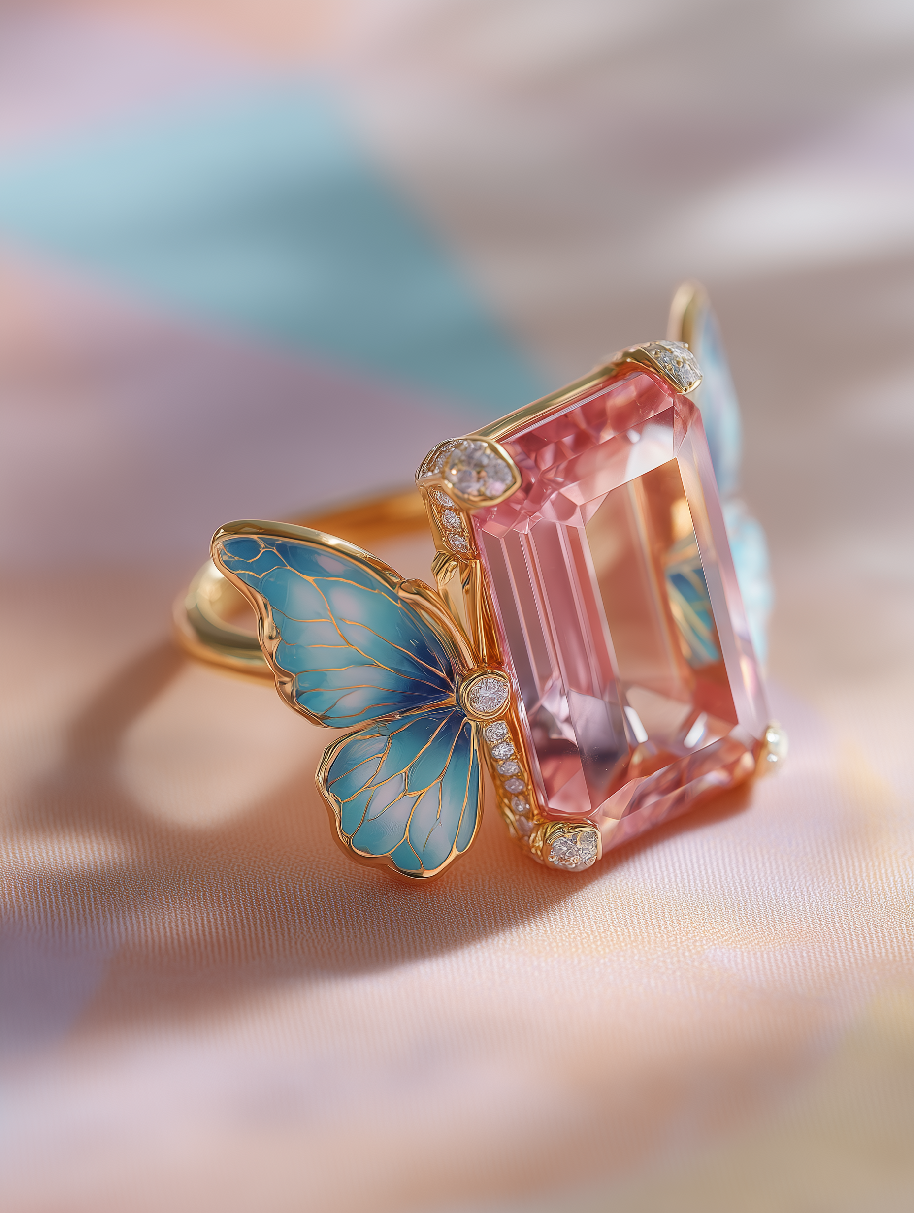 Twin Wing Enchanté Lab Diamond Brooch - Fiona Diamonds - Fiona Diamonds
