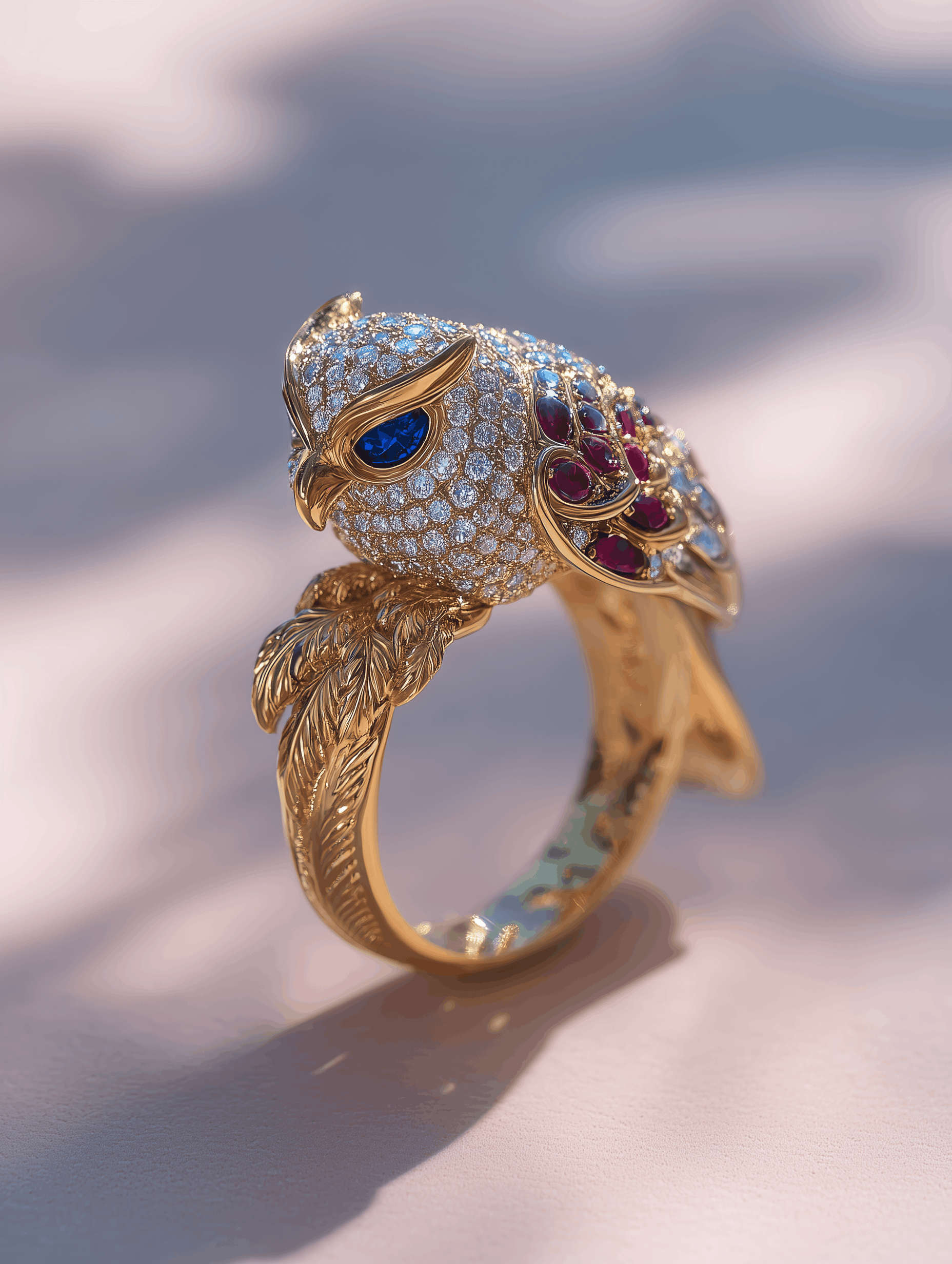 Scale Wing Sage Lab Diamond Brooch - Fiona Diamonds - Fiona Diamonds