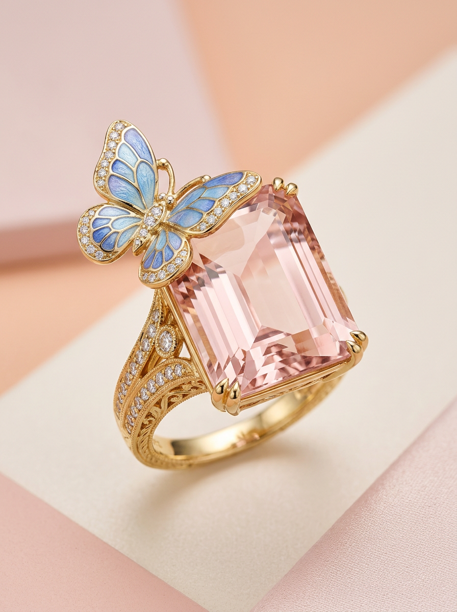 Blossom Wing Classique Lab Diamond Brooch - Fiona Diamonds - Fiona Diamonds