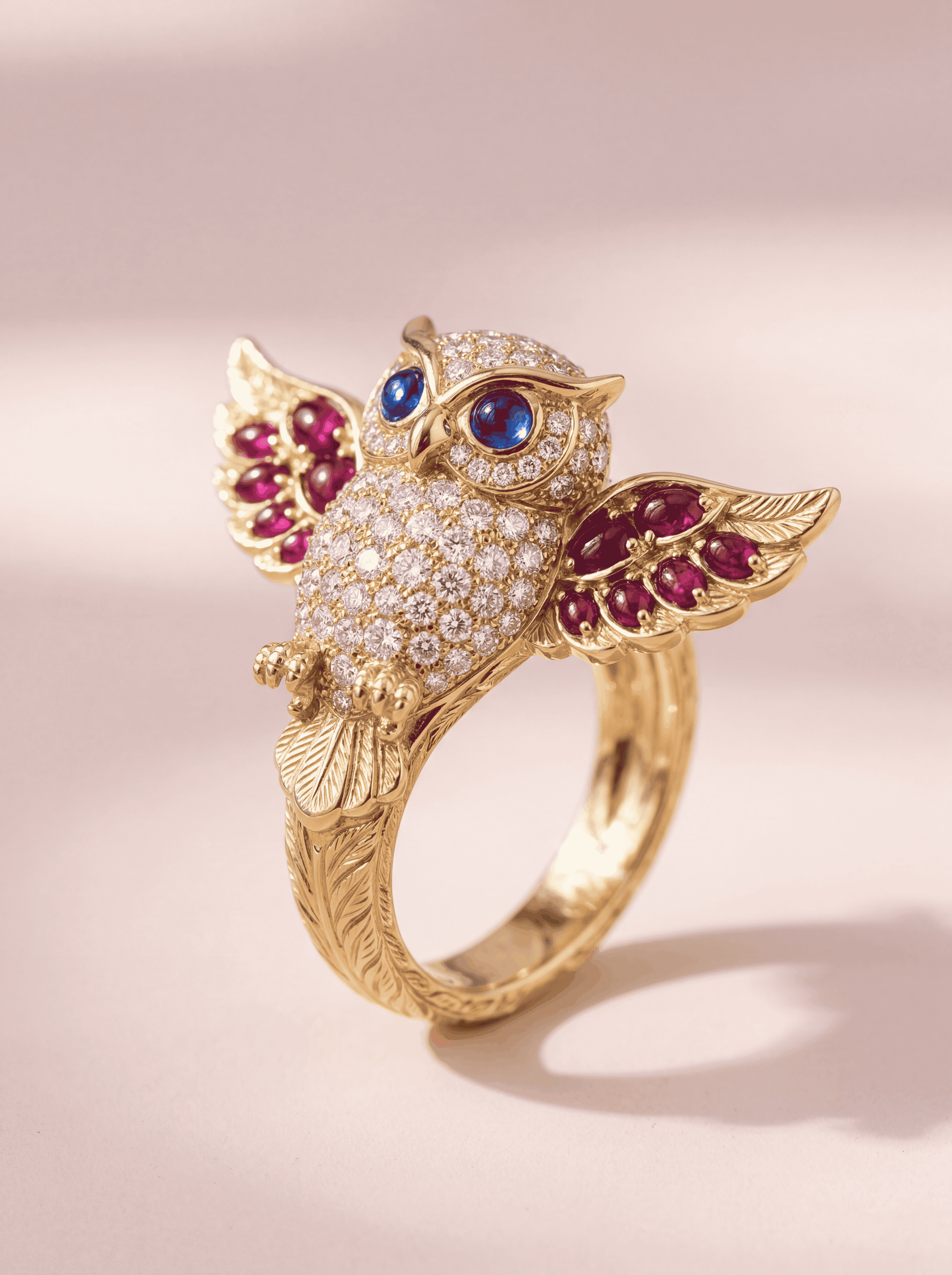 Phantom Sage Visage Lab Diamond Brooch - Fiona Diamonds - Fiona Diamonds
